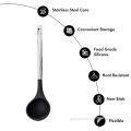 Heat Resistant Silicone Handled Spoon Heat Resistant Cooking Utensil Silicone Soup Ladle Supplier